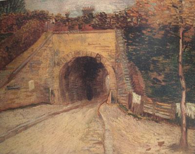 Vincent Van Gogh Roadway wtih Underpass (nn04) Sweden oil painting art